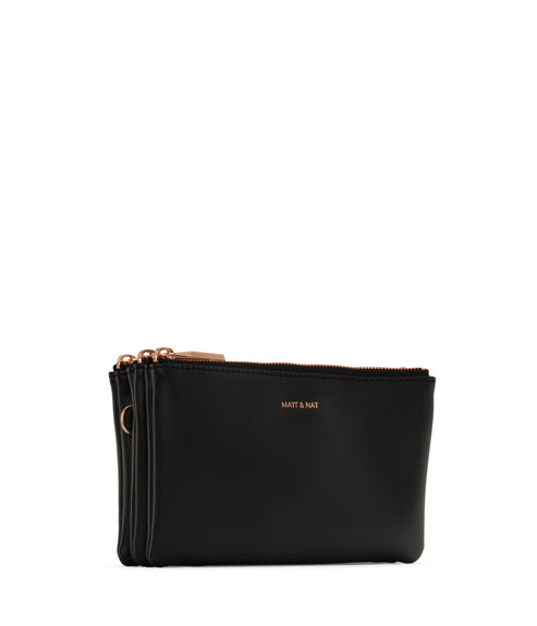 TRIPLET Vegan Crossbody Bag - Loom | Color: Black - variant::blackr