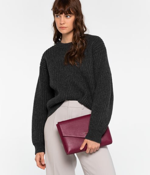 RIYA Vegan Clutch - Vintage | Color: Shadow- variant::Shadow