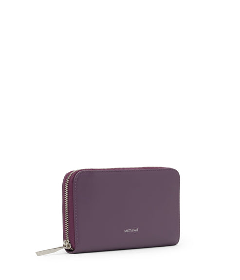 INVER Vegan Crossbody Wallet - Loom | Color: Purple - variant::mulberry