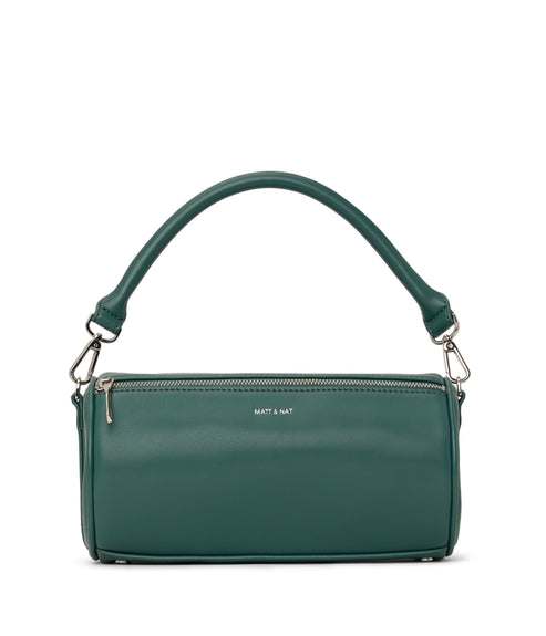 SEOUL Vegan Barrel Satchel - Loom | Color: Blue - variant::kombucha