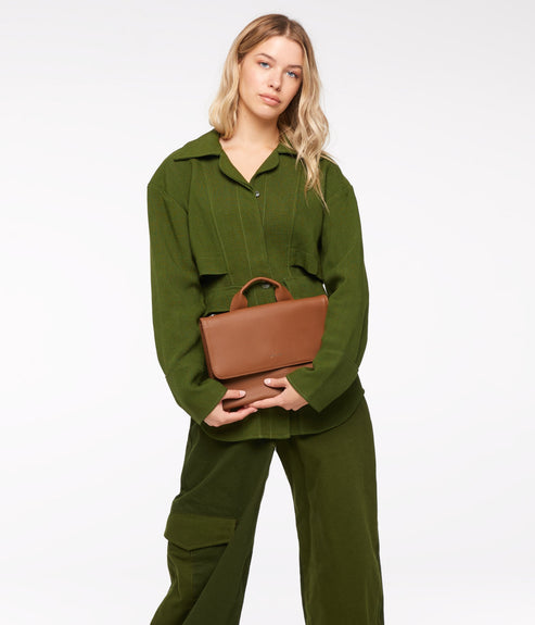 SIRA Vegan Crossbody Bag - Purity | Color: Tan - variant::carotene