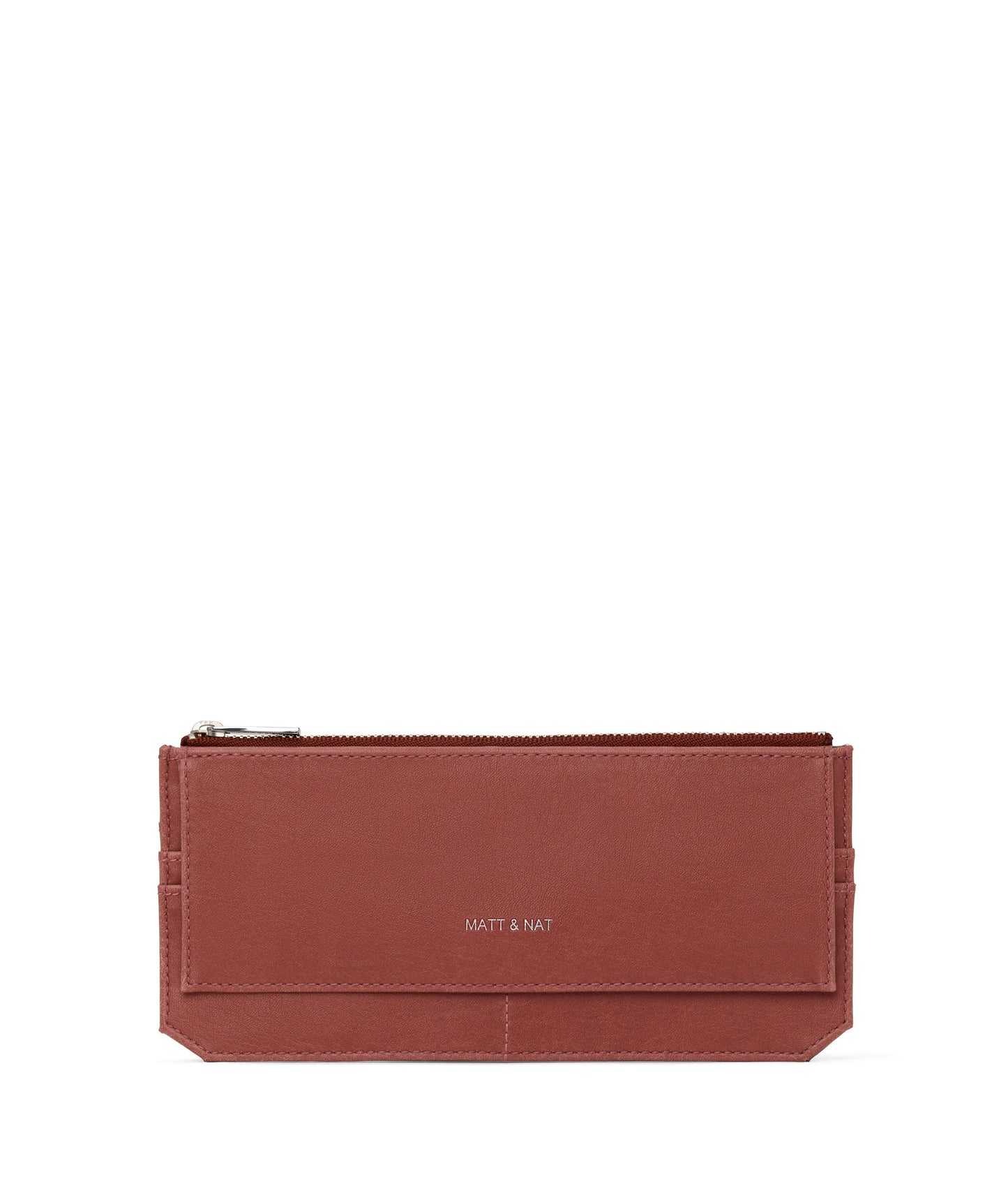 PERLA Vegan Flat Wallet - Vintage | Color: Pink - variant::heirloom