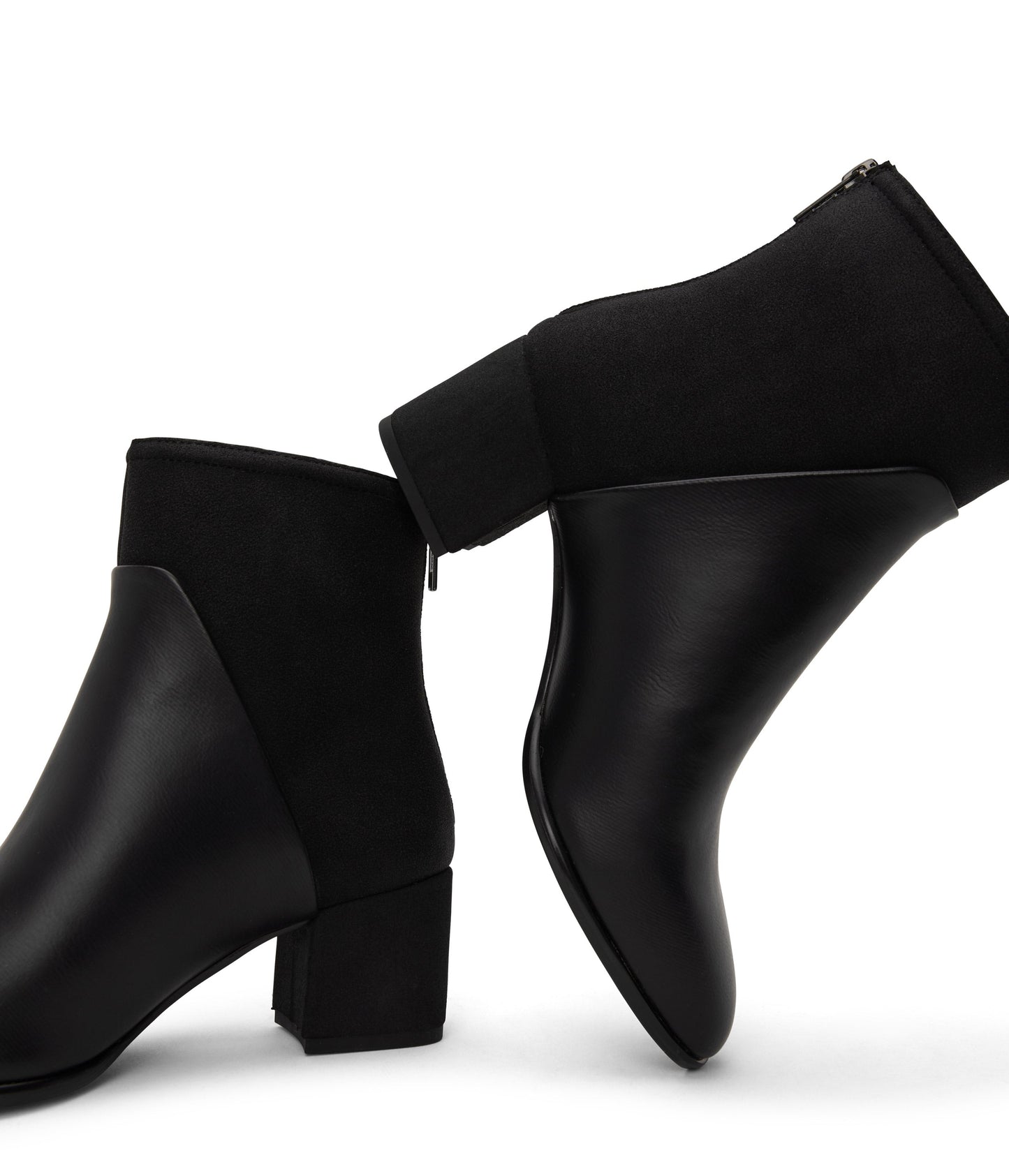 DEA Women's Vegan Mid Heel Boots | Color: Black - variant::black