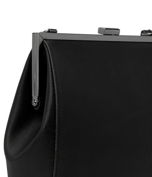 REIKA Vegan Frame Crossbody Bag - Vintage | Color: Black - variant::blkant