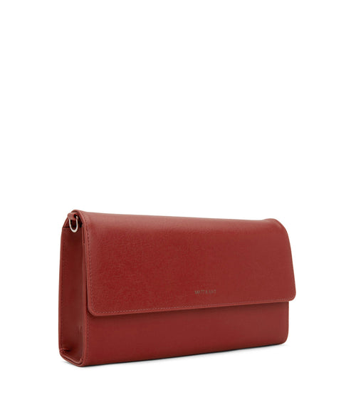 DREWLG Large Vegan Crossbody Bag - Vintage | Color: Red - variant::barn