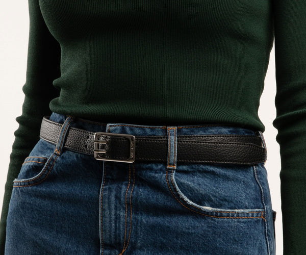ZANA Vegan Leather Waist Belt - Purity | Color: Black - variant::black