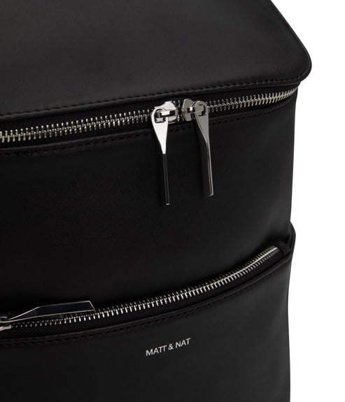BRAVE MICRO Vegan Crossbody Bag - Loom | Color: Black - variant::blacks