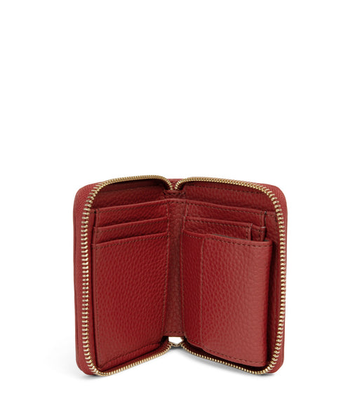 RUE Small Vegan Zip Wallet - Purity | Color: Red - variant::passion