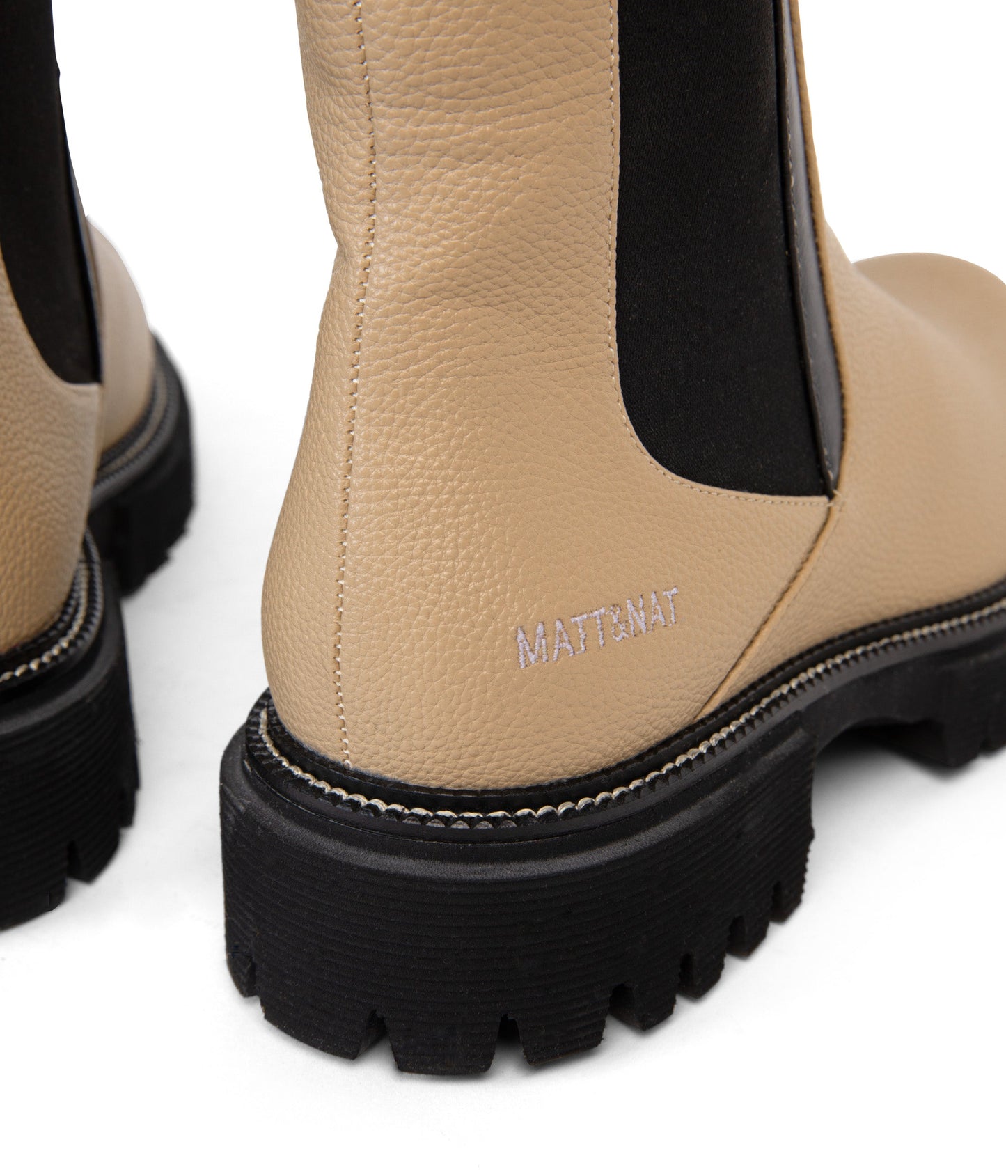 ZUKE Women's Vegan Chelsea Boots | Color: Blush, Black - variant::blush