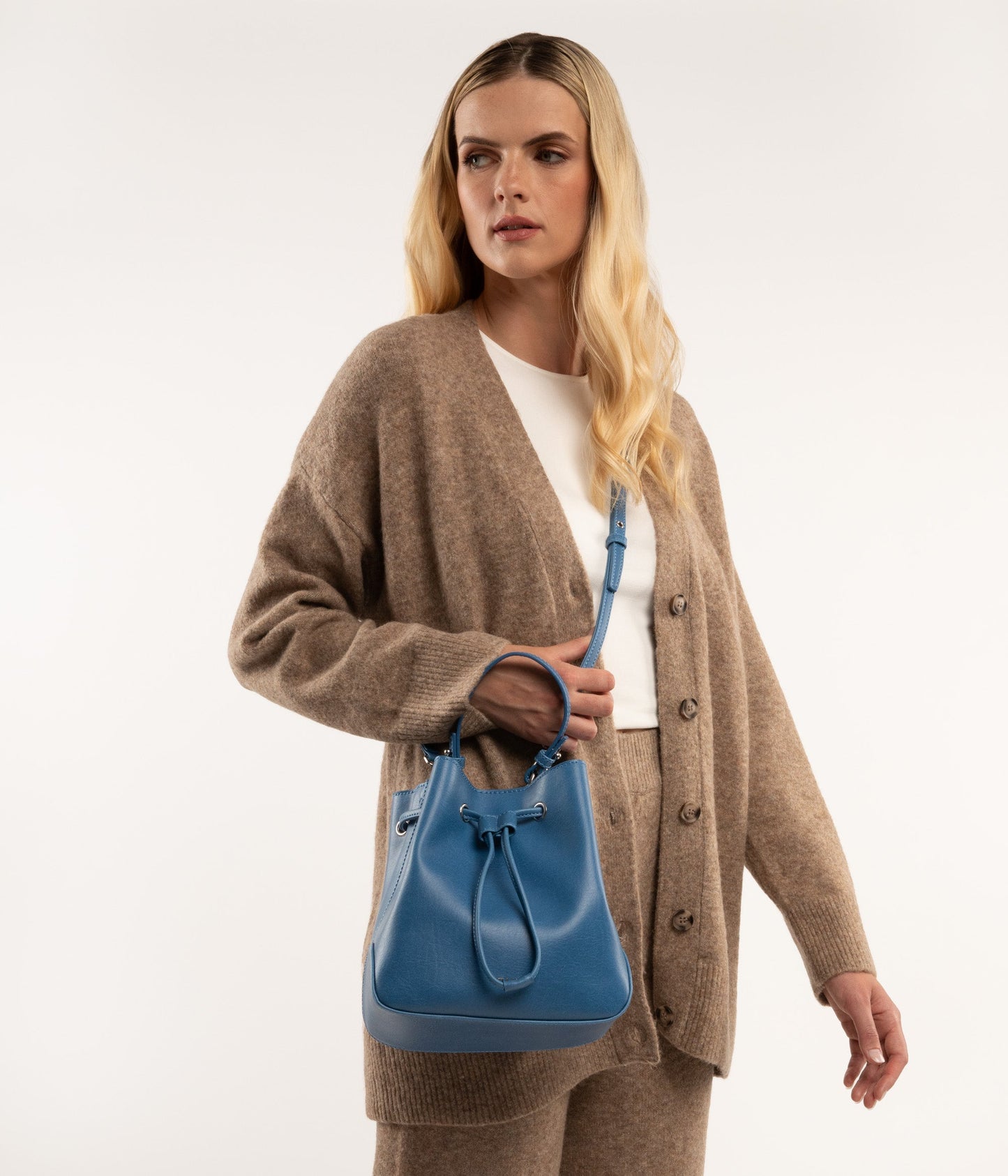 DUPONT Vegan Bucket Bag - Vintage | Color: White - variant::vanilla