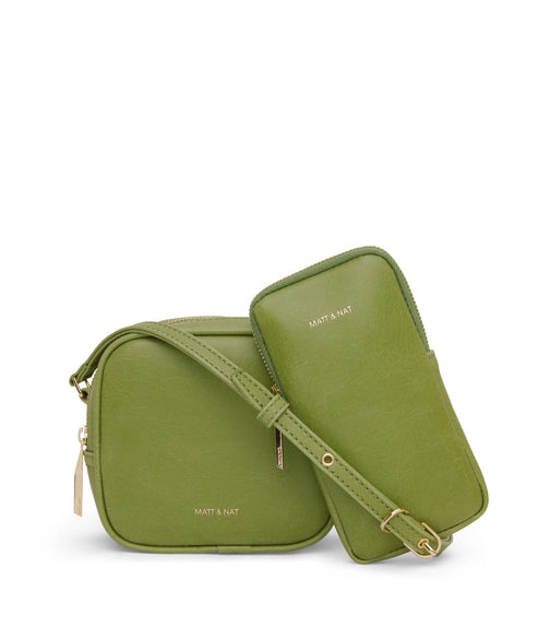 SWAE Vegan Crossbody Bag - Vintage | Color: Green - variant::frog