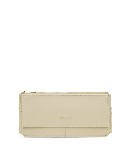 PERLA Vegan Flat Wallet - Vintage | Color: White - variant::vanilla