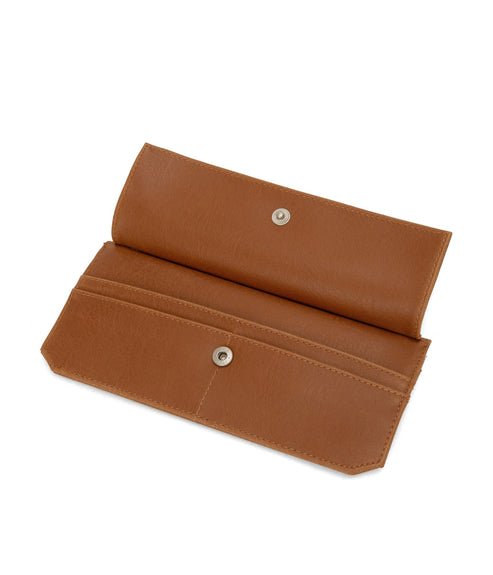 PERLA Vegan Flat Wallet - Vintage | Color: Brown - variant::chili