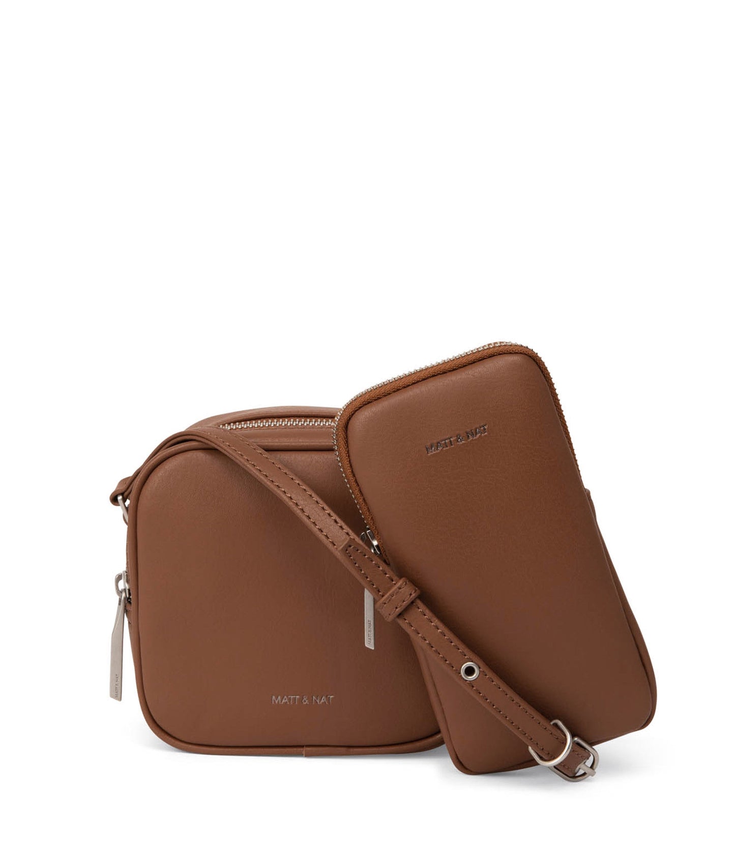 SWAE Vegan Crossbody Bag - Arbor | Color: Brown - variant::pecan