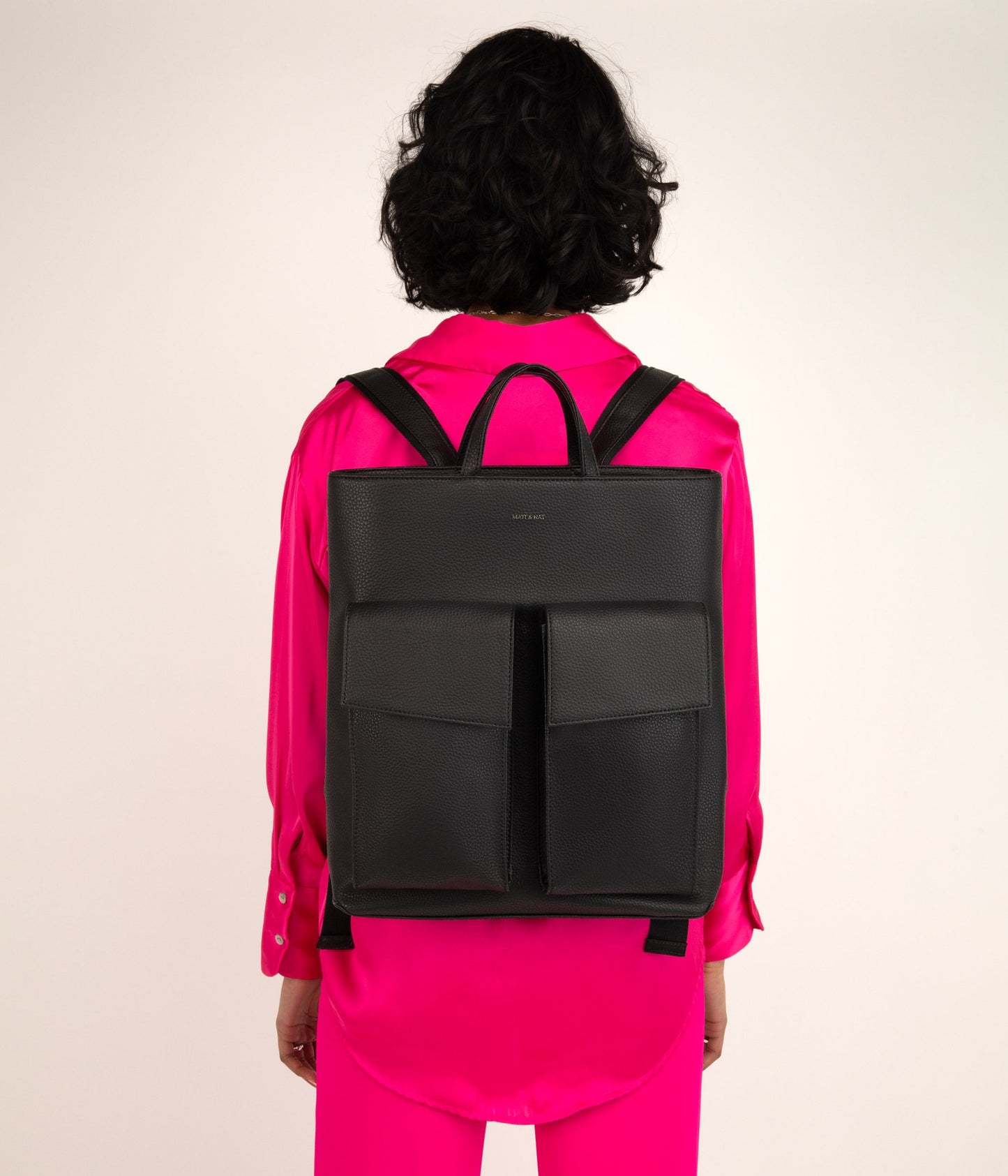 MYRON Vegan Backpack - Purity | Color: Red - variant::lychee