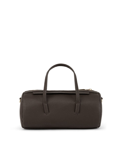 INES Vegan Barrel Bag - Purity | Color: Brown - variant::truffle