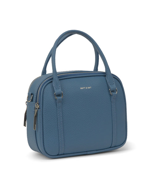 SABBI Small Vegan Satchel - Purity | Color: Blue - variant::galaxy