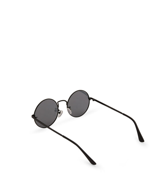 COLE Round Metal Sunglasses | Color: Black - variant::black