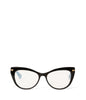 REINA-3 Recycled Cat-Eye Reading Glasses | Color: Black - variant::black