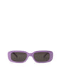 KIIN-2 Recycled Rectangle Sunglasses | Color: Purple, Grey - variant::lilac
