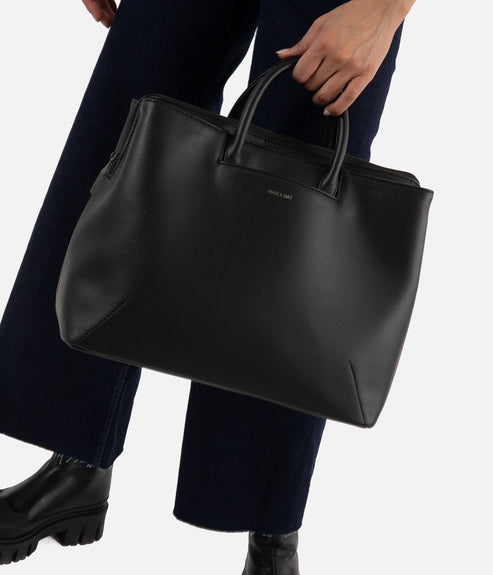 KINTLA Vegan Satchel - Arbor | Color: Black - variant::black