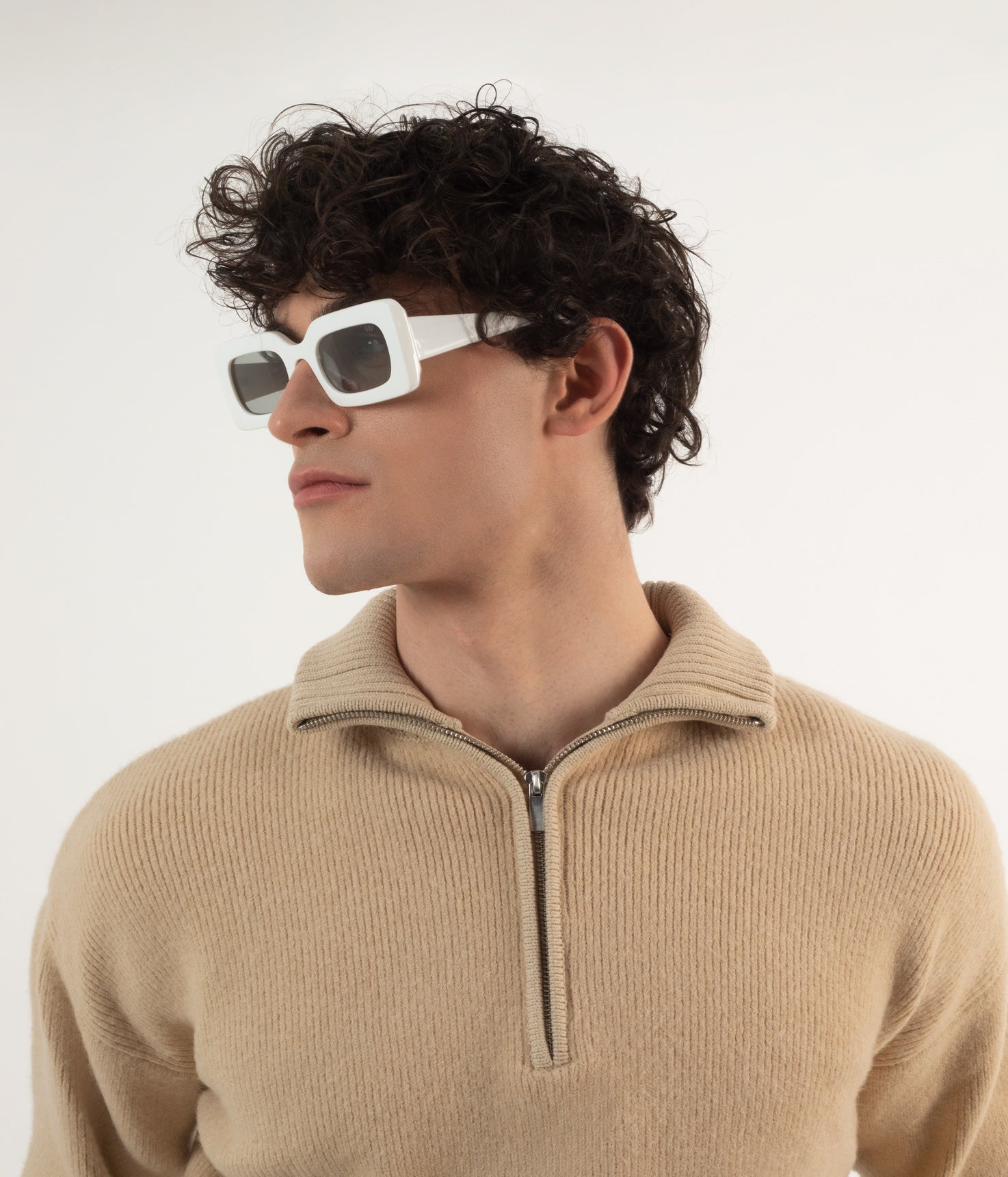 TITO Rectangle Sunglasses | Color: White - variant::white