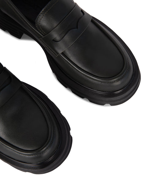 DIDO Women's Vegan Loafer| Color: Black - variant::black