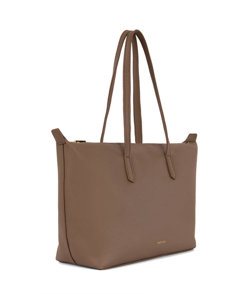 ABBI Vegan Tote Bag - Grain | Color: Toffee - variant::toffee