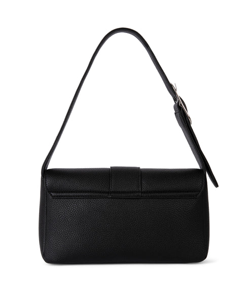 ISABELLE Vegan Shoulder Bag – Grain | Color: Black - variant::black