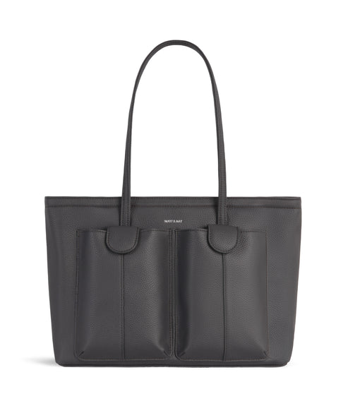 JOS Vegan Tote Bag - Grain | Color: Coal - variant::coal