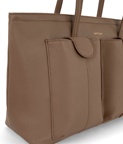 JOS Vegan Tote Bag - Grain | Color: Toffee - variant::toffee