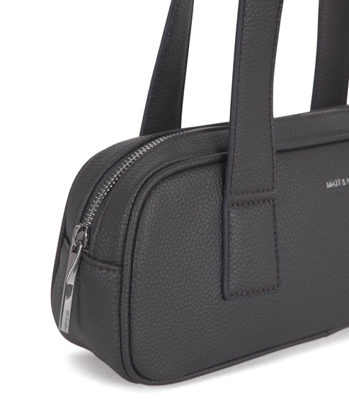 LEMUR Vegan Satchel – Grain | Color: Coal - variant::coal