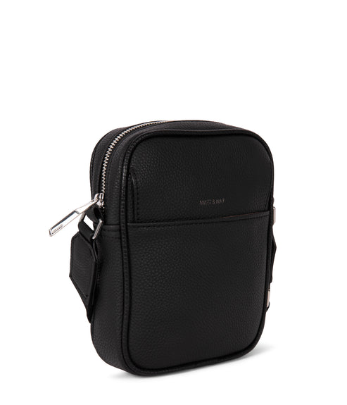 MAREO Vegan Crossbody Bag – Grain | Color: Black - variant::black