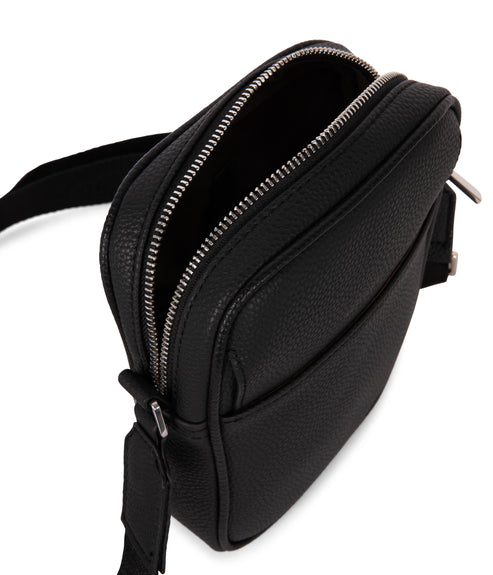 MAREO Vegan Crossbody Bag – Grain | Color: Black - variant::black