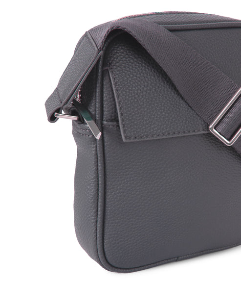 MAREO Vegan Crossbody Bag – Grain | Color: Coal - variant::coal