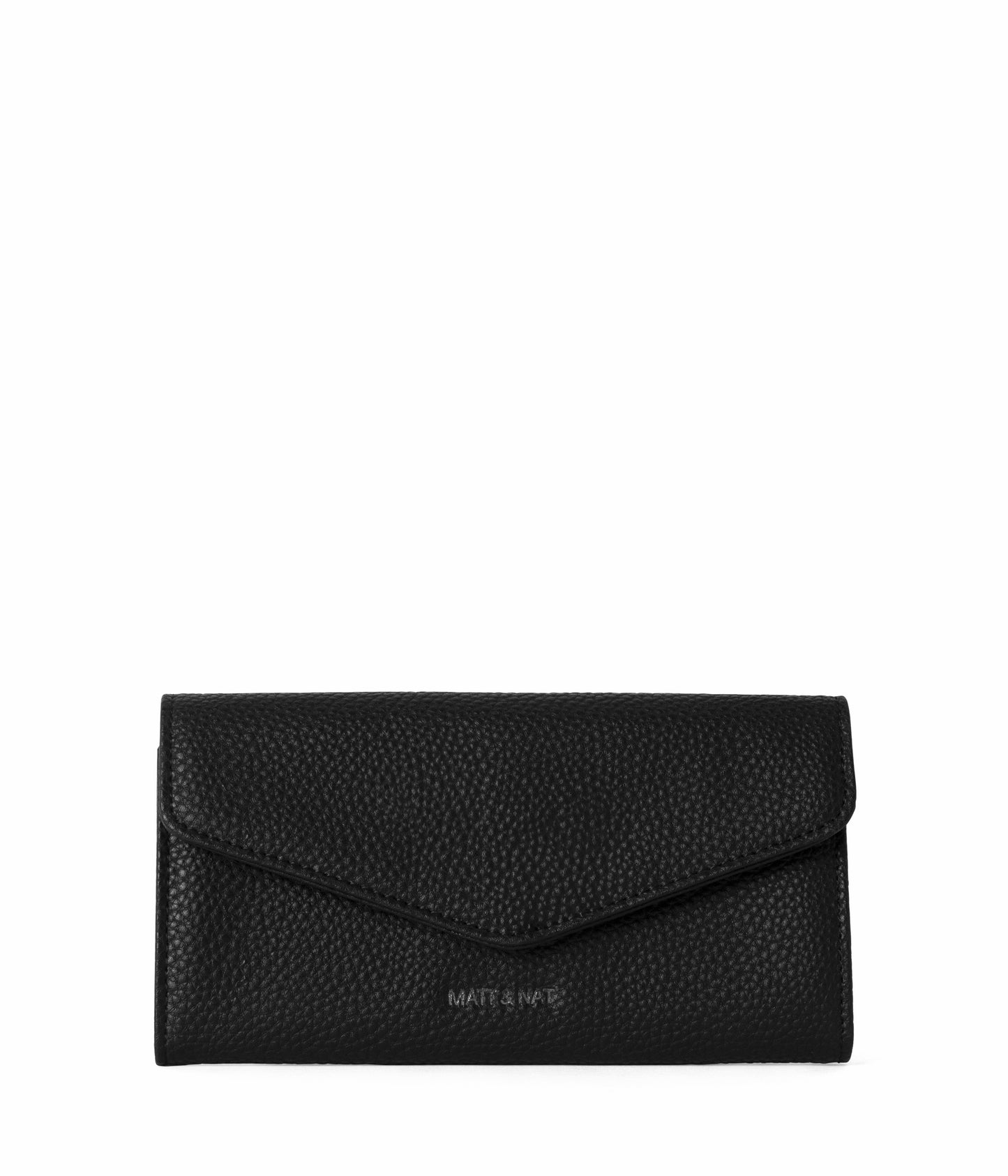 Raye Vegan Wallet - Grain | Color: Black - variant::black