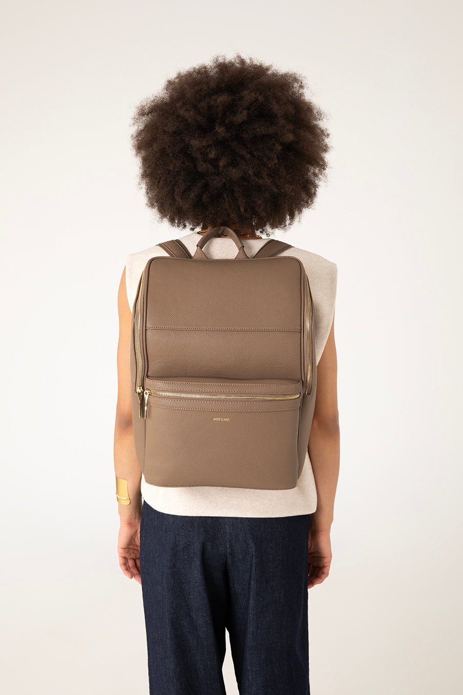 REMI Vegan Backpack – Grain | Color: Toffee - variant::toffee
