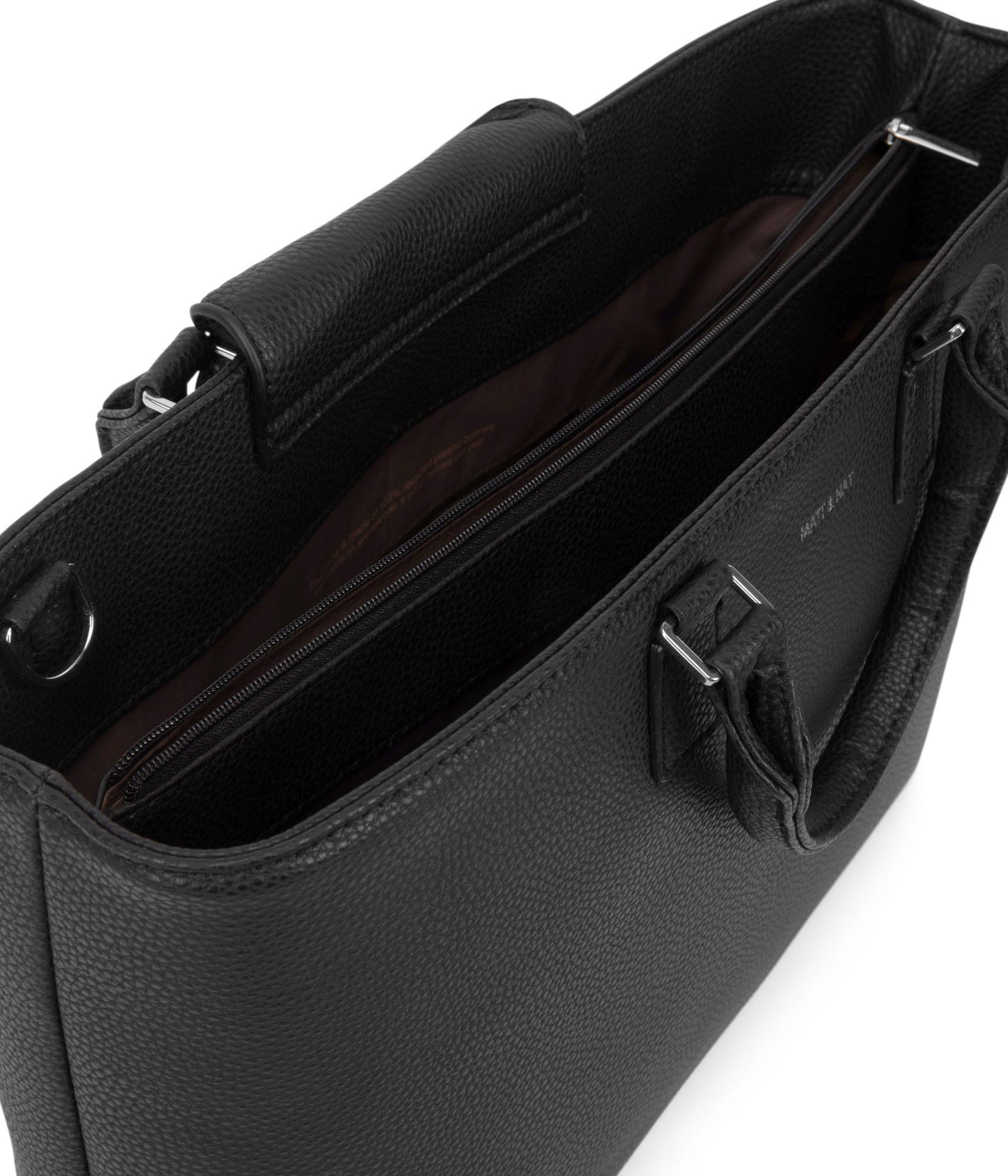 SEVYN Vegan Satchel - Grain | Color: Black - variant::black