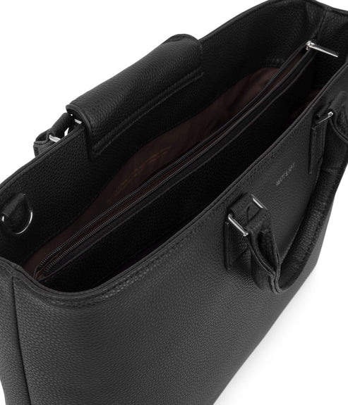 SEVYN Vegan Satchel - Grain | Color: Black - variant::black