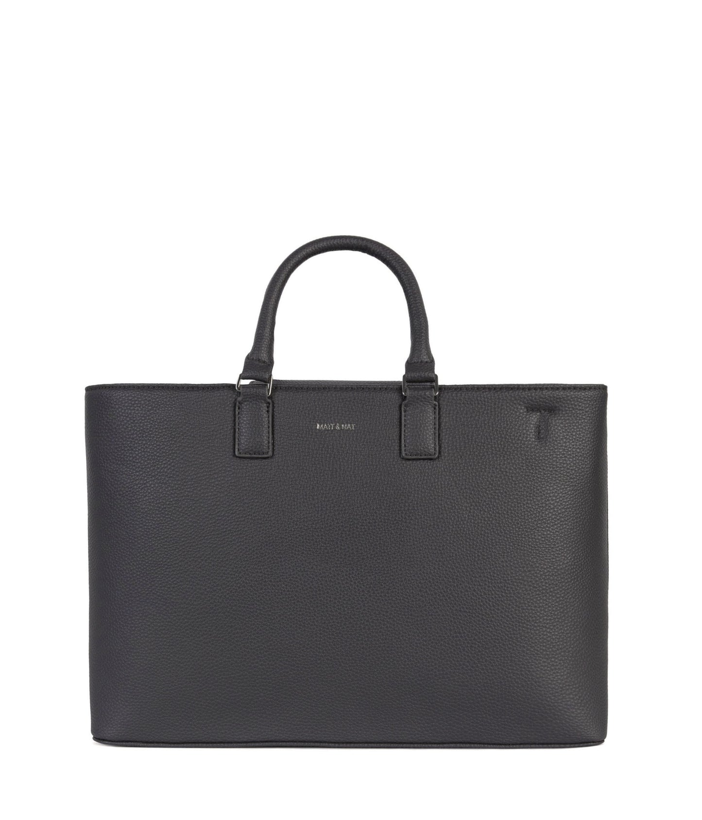 SEVYN Vegan Satchel - Grain | Color: Coal - variant::coal