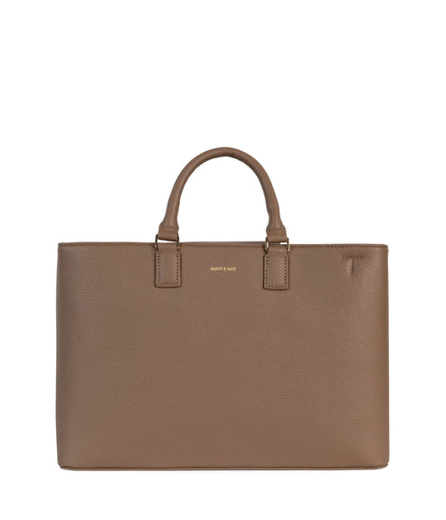 SEVYN Vegan Satchel - Grain | Color: Toffee - variant::toffee