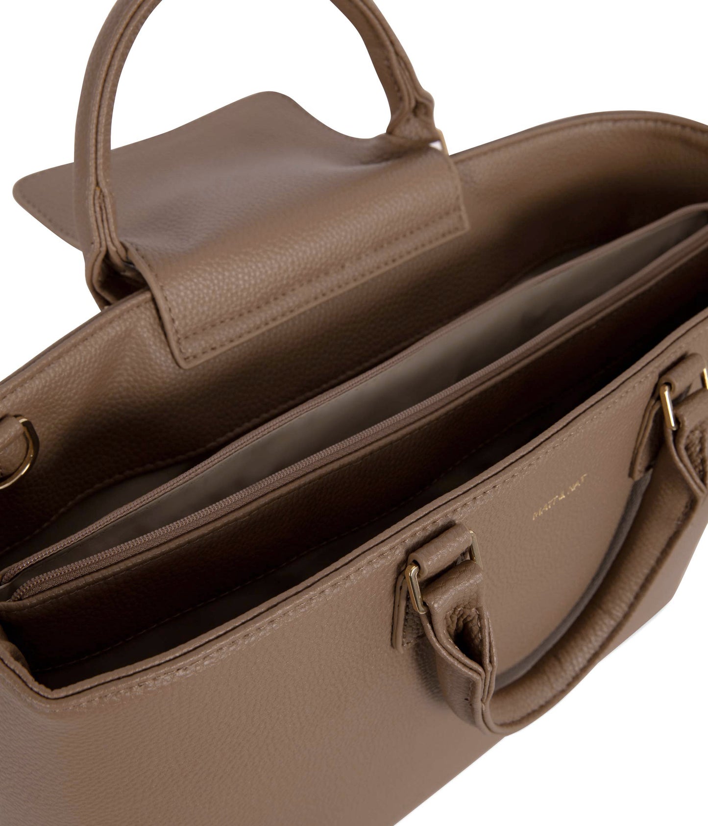 SEVYN Vegan Satchel - Grain | Color: Toffee - variant::toffee