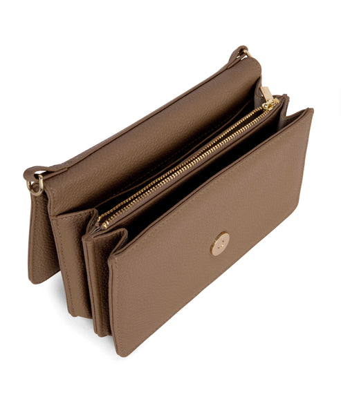 BEE Vegan Crossbody Bag - Grain | Color: Toffee- variant::toffee