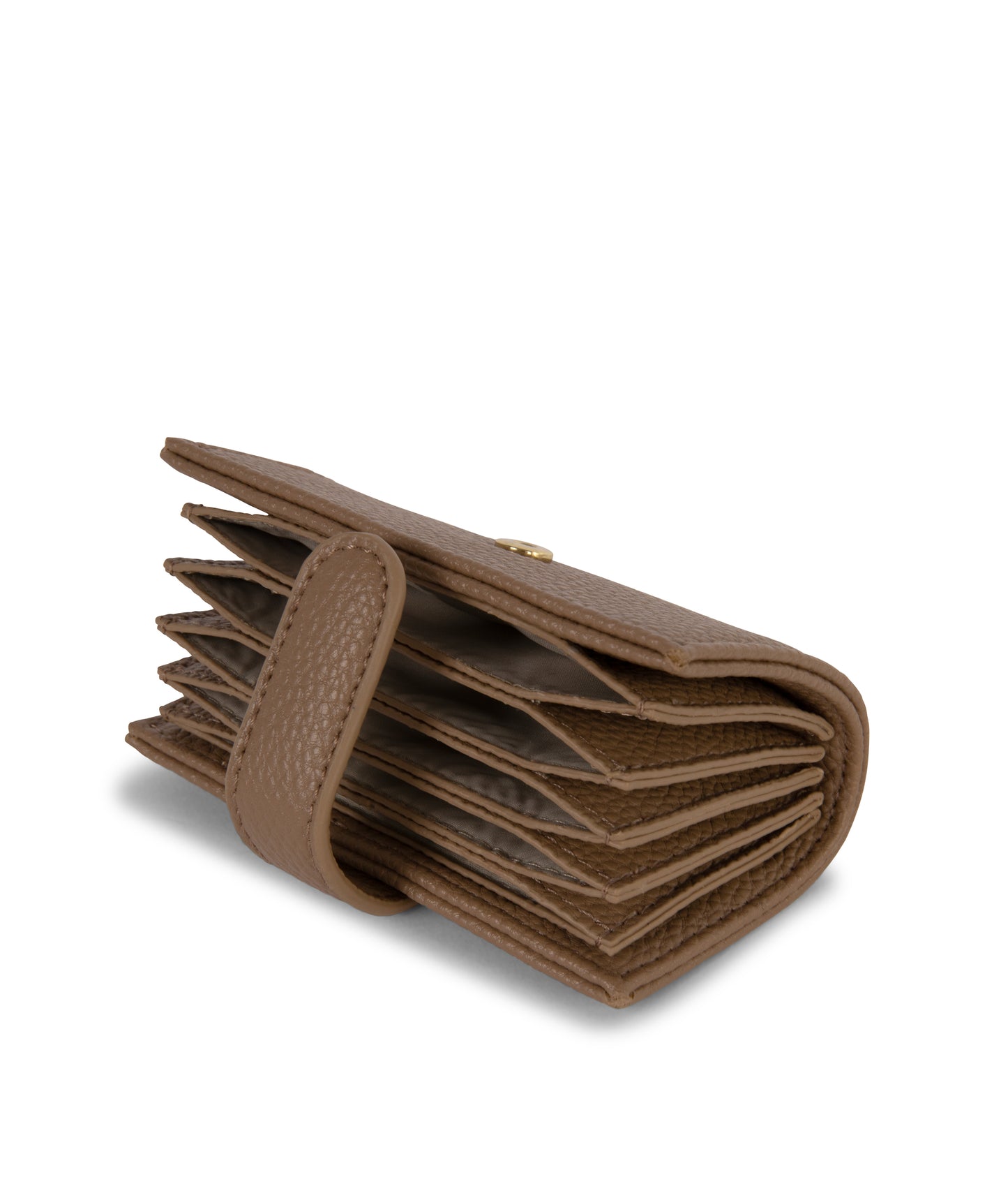 CREPE Vegan Accordion Card Holder – Grain | Color: Toffee - variant::toffee