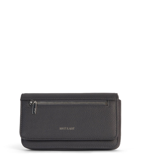 ERIN Vegan Crossbody Bag - Grain | Color: Coal - variant::coal