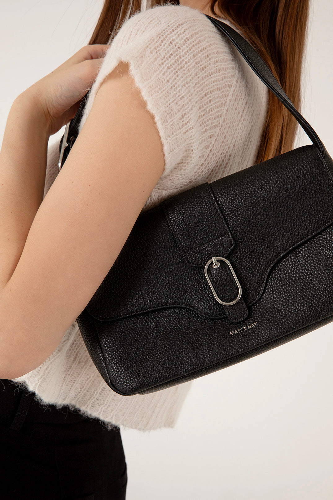 ISABELLE Vegan Shoulder Bag – Grain | Color: Toffee - variant::toffee