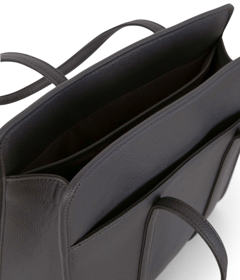 LUSIK Vegan Tote Bag – Grain | Color: Coal - variant::coal
