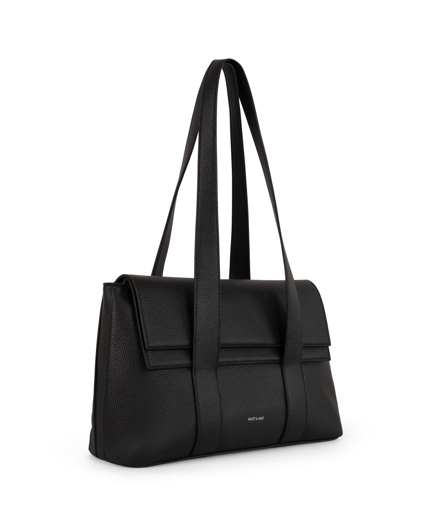 MOLLY Vegan Tote Bag – Grain | Color: Black - variant::black