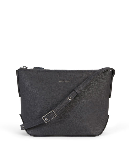 SAM Vegan Crossbody Bag - Grain | Color: Coal - variant::coal
