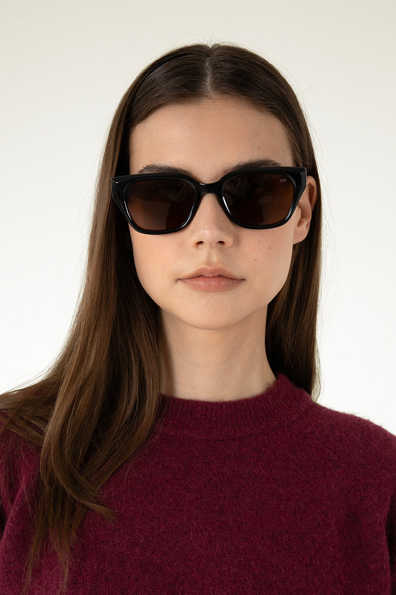 ASUNA Classic Recycled Sunglasses | Color: Black - variant::black